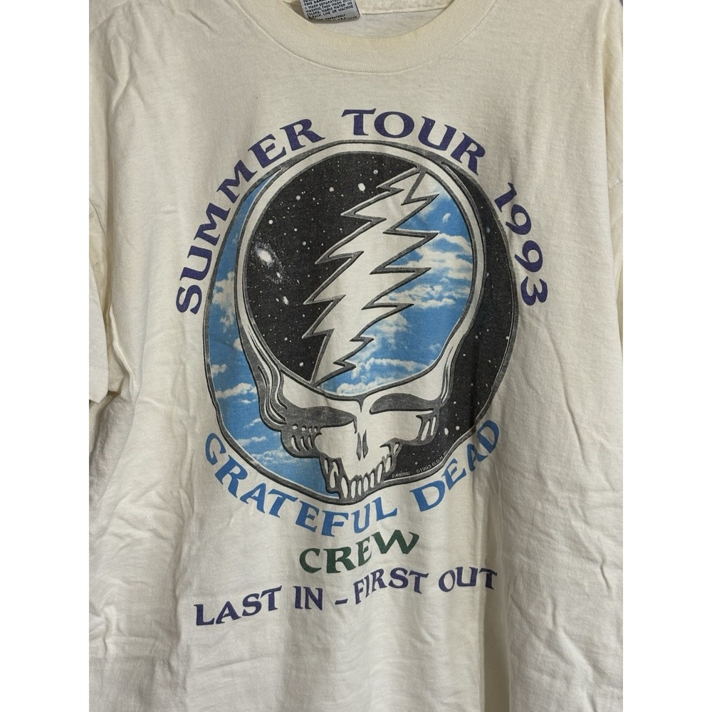 Vintage Grateful Dead Original Summer Tour 1993 Crew T-Shirt, XL, Rare
